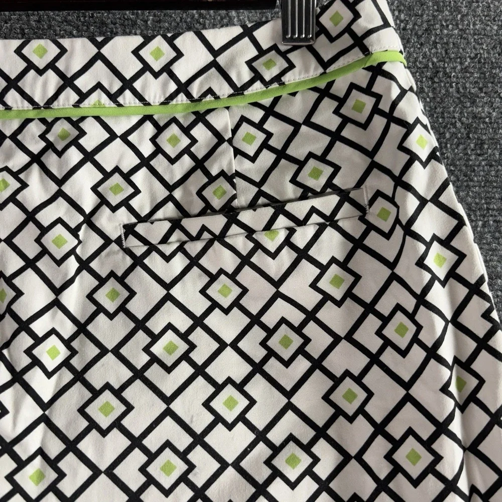 Fairway & Greene Golf Skort Women's Sz 4 Tennis Pickle Ball Skirt White Green